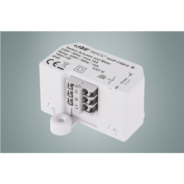 eQ-3 AG HmIP-FSM16, Schaltaktor, Unterputzmontiert, 868,3 MHz, 180 m, IP20, Weiß