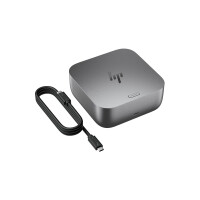 HP Thunderbolt 4 100 W G6 Dockingstation, Kabelgebunden, Thunderbolt 4, 100 W, 10,100,1000,2500 Mbit/s, Grau, 5K Ultra HD
