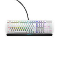 Alienware AW510K, Volle Größe (100%), Kabelgebunden, USB, Mechanischer Switch, RGB-LED, Schwarz, Weiß