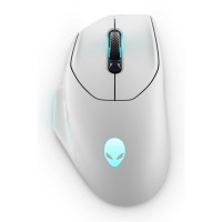 Dell Alienware AW620M, rechts, Optisch, RF Wireless + USB Type-C, 26000 DPI, Weiß