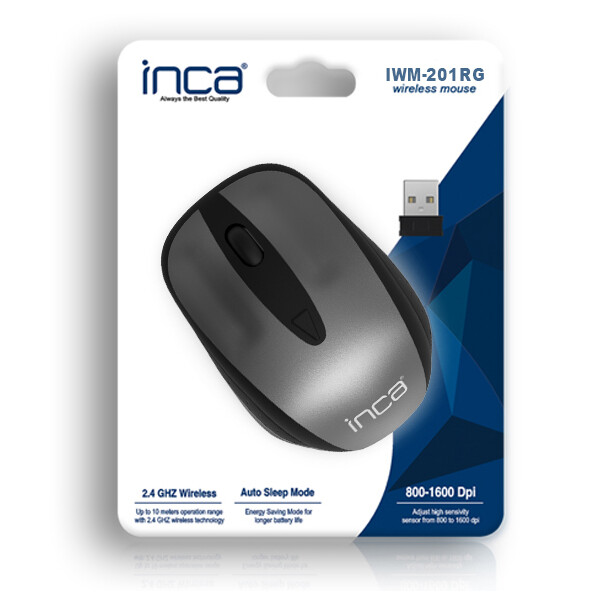 INCA IWM-200R - Beidhändig - Optisch - RF Wireless - 1600 DPI