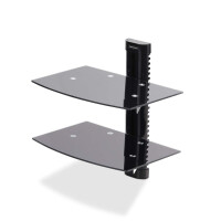 StarTech.com Doppeltes Glas Schweberegal,...