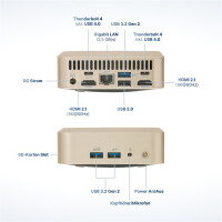 Concept International FutureNUC Lux NUC 13i9HL-W11P-1T/2x16W6E, 4,1 GHz, Intel® Core™ i9 der Produktreihe X, i9-13900K, 32 GB, 1 TB, Windows 11 Pro