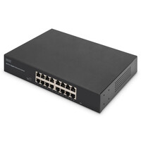DIGITUS 16-Port Gigabit Switch, 19 Zoll, Unmanaged,...