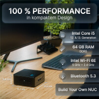 FUTURENUC Pro NUC 12i5HP-W11P-512/2x8W6E, 3,3 GHz, Intel® Core™ i5, i5-12450H, 16 GB, 512 GB, Windows 11 Pro
