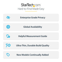 StarTech.com 4-Wege Blickschutz für 12,9-Zoll iPad Pro, 3. Gen. und höher, für Hoch-/Querformat, Touch-fähig, +/- 30 Grad Sicht, Blockiert bis zu 51% blaues Licht, Matt Finish, 32,8 cm (12.9"), Tablets, Rahmenloser Blickschutzfilter, Matt, Privatsphäre, 5