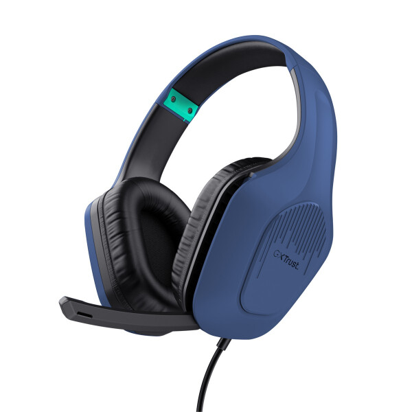 Trust GXT 415B Zirox, Kabelgebunden, Gaming, 20 - 20000 Hz, 253 g, Kopfhörer, Blau
