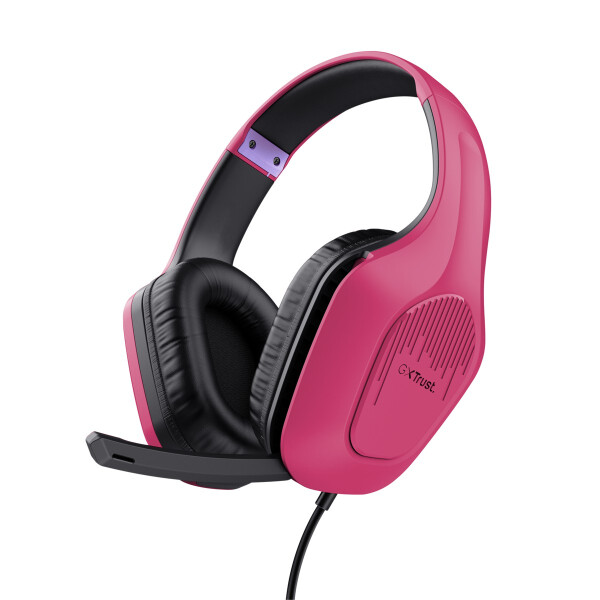 Trust GXT 415P Zirox, Kabelgebunden, Gaming, 20 - 20000 Hz, 253 g, Kopfhörer, Pink
