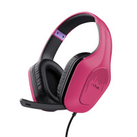 Trust GXT 415P Zirox, Kabelgebunden, Gaming, 20 - 20000 Hz, 253 g, Kopfhörer, Pink