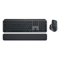 Logitech 920-010929, Kabellos, RF Wireless + Bluetooth, Scherenschalter, QWERTY, LED, Graphit
