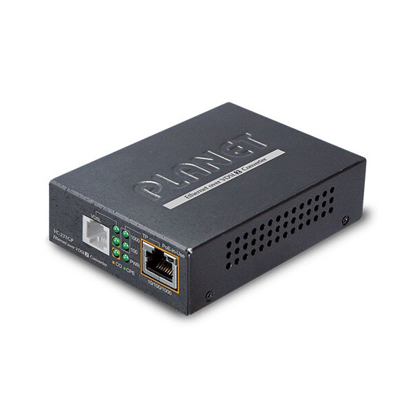 Planet VC-231GP, 1000 Mbit/s, 10Base-T,100Base-T,1000Base-T, IEEE 802.1p,IEEE 802.3,IEEE 802.3ab,IEEE 802.3af,IEEE 802.3at,IEEE 802.3u,IEEE 802.3x, Voll, 1400 m, Schwarz