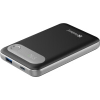 SANDBERG 421-16, 10000 mAh, Lithium Polymer (LiPo), Power Delivery, 3,7 V, Aluminium, Schwarz
