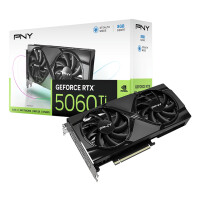PNY GeForce RTX 5060 Ti, GeForce RTX 5060 Ti, 8 GB, GDDR7, 128 Bit, 7680 x 4320 Pixel, PCI Express x8 5.0