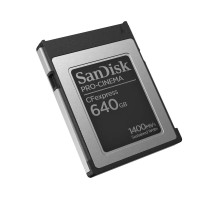 SanDisk PRO-CINEMA CFexpress, 640 GB, CFexpress, 1700 MB/s, 1500 MB/s, Schwarz