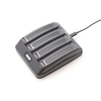 RealWear 4x Multi-Battery Charger for Navigator 500 Series, Drinnen, USB, Schwarz
