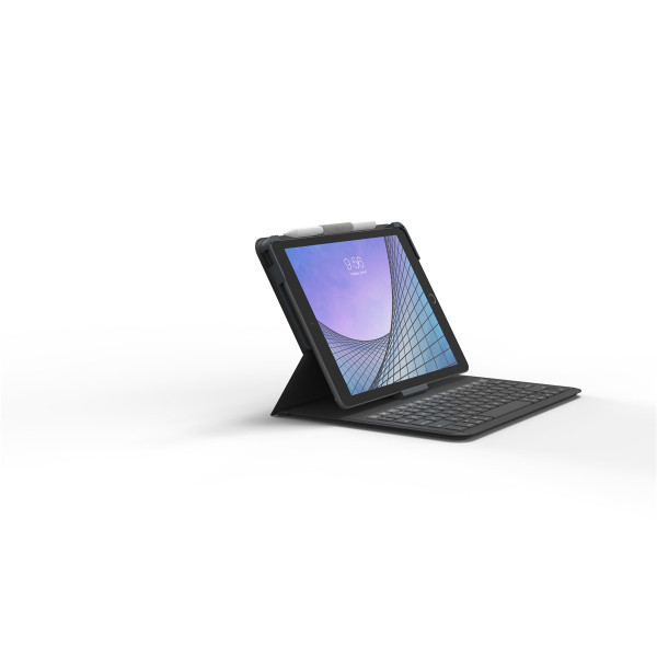 ZAGG Messenger Folio 2, Schweiz, Apple, 10.2-in. iPad (7th & 8th gen), 10.5-in. iPad Air (3rd gen), Anthrazit, 26,7 cm (10.5"), Kabellos