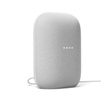 Google Nest Audio, Google Assistant, Rechteck, Silber, Kunststoff, Chromecast, Android, iOS
