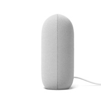 Google Nest Audio, Google Assistant, Rechteck, Silber, Kunststoff, Chromecast, Android, iOS