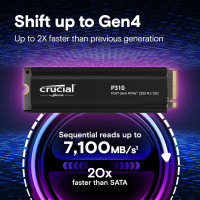 Crucial P310, 4 TB, M.2, 7100 MB/s