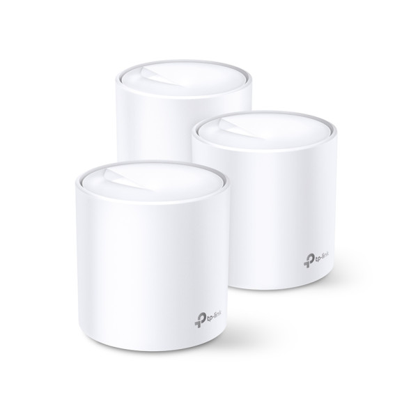 TP-LINK AX1800 Mesh Wi-Fi 6 System für das ganze Haus, 3er Pack, Weiß, Intern, Mesh-System, Leistung, FCC: <30 dBm, CE: <20 dBm (2.4 GHz), <23 dBm (5 GHz), Dual-Band (2,4 GHz/5 GHz)