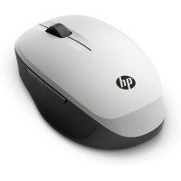 HP Dual-Mode-Maus, Beidhändig, Optisch, RF Wireless + Bluetooth, Schwarz, Silber