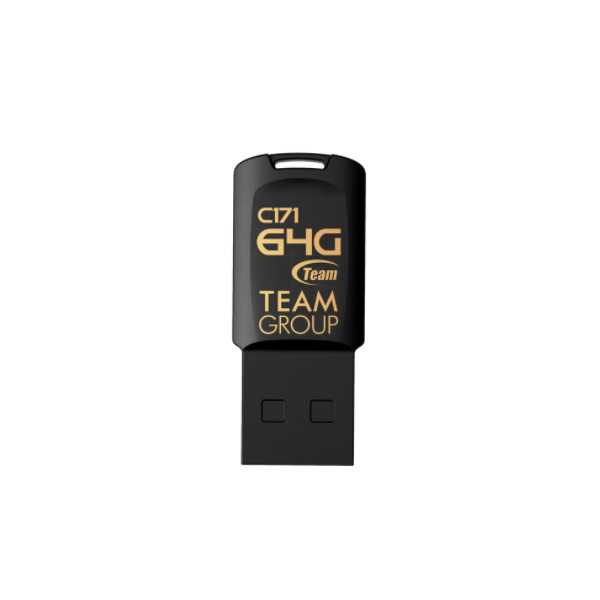Team Group C171, 64 GB, USB Typ-A, 2.0, Ohne Deckel, 3,4 g, Schwarz