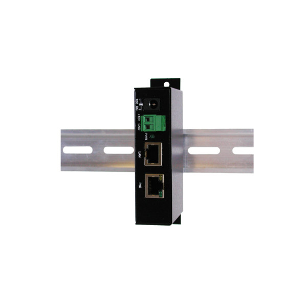 Exsys EX-6006PoE, 10,100,1000 Mbit/s, IEEE 802.3at, Schwarz, PoE, 12 V, 3 A