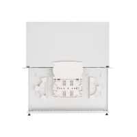 Lanberg FOP1-12SS-LDS, Patch-Panel, Grau, Acrylnitril-Butadien-Styrol (ABS), Stahl, 1U, Rechteckig, 48,3 cm (19")
