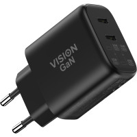 Vision TC-PUSBCEU/65, Drinnen, AC, 20 V, Schwarz