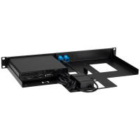 Rackmount.IT RM-HP-T2, Montageschelle, Schwarz, 1U, RoHS, Niederlande, HP ELITE MINI 600 HP ELITE MINI 800 HP ELITEDESK MINI 800 HP PRO MINI 260 HP PRO MINI 400 HP...