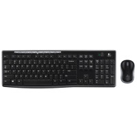 Logitech MK270, Volle Größe (100%), Kabellos, RF Wireless, QWERTZ, Schwarz, Maus enthalten