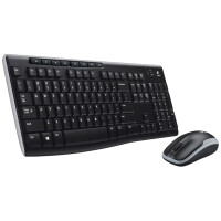 Logitech MK270, Volle Größe (100%), Kabellos, RF Wireless, QWERTZ, Schwarz, Maus enthalten