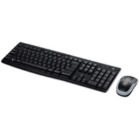 Logitech MK270, Volle Größe (100%), Kabellos, RF Wireless, QWERTZ, Schwarz, Maus enthalten