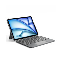 Inateck KB04122, QWERTZ, Touchpad, Apple, iPad Air 11 inch 7th Gen M3 2025 iPad Air 11 inch 6th Gen 2024 (A2902/A2903/A2904) iPad Air 10.9..., Grau, Akkustand, Caps Lock, Ladend, Status