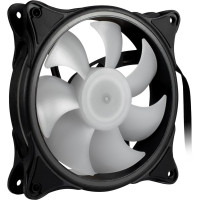 Inter-Tech Argus RS-08, Ventilator, 12 cm, 1200 RPM, 59,47 m³/h, Schwarz, Weiß