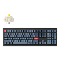 Keychron V6 Max schwarz/blaugrau DE-Layout Gateron...