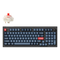 Keychron V5 Max schwarz/blaugrau DE-Layout Gateron...