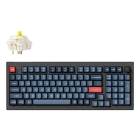 Keychron V5 Max schwarz/blaugrau DE-Layout Gateron...