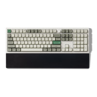 Keychron PR51, Keyboard palm rest, Silikon, 390,5 mm, 79,5 mm, 317 g, Schwarz