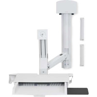 Ergotron StyleView, Multimedia-Ständer, 14,5 kg, 75 x 75,100 x 100 mm, 61 cm (24"), Weiß, Aluminium, Kunststoff