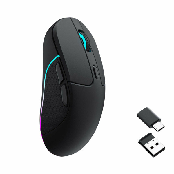 Keychron M3, rechts, Optisch, RF Wireless + Bluetooth, 26000 DPI, Schwarz