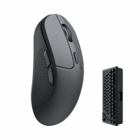 Keychron M3, rechts, Optisch, RF Wireless + Bluetooth, 26000 DPI, Schwarz