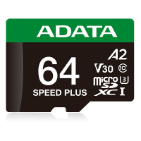 ADATA Speed Plus, 64 GB, MicroSDXC, Klasse 10, 160 MB/s,...