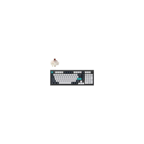 Keychron Q5 Max schwarz/mehrfarbig DE-Layout Gateron Jupiter Brown