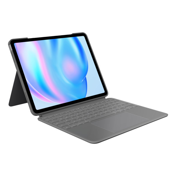 Logitech Combo Touch, QWERTY, Spanisch, Trackpad, 1,9 cm, 1 mm, Apple
