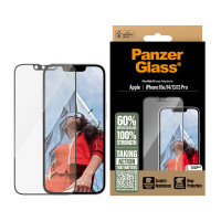 PanzerGlass ® Displayschutz iPhone 16e | 14 | 13 | 13 Pro | Ultra-Wide Fit m. Aligner, Apple, Apple - iPhone 13, Apple - iPhone 13 Pro, Apple - iPhone 14, Apple - iPhone 16e, Trockene Anwendung, Kratzresistent, Schockresistent, Transparent, 1 Stück(e)