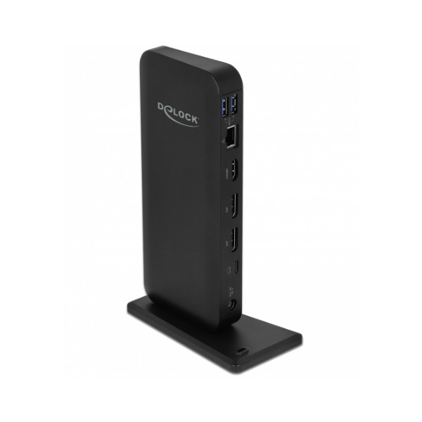 Delock 87746, Kabelgebunden, 85 W, 3,5 mm, 10,100,1000 Mbit/s, Schwarz, Kensington