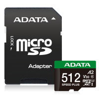 ADATA Speed Plus, 512 GB, MicroSDXC, Klasse 10, 180 MB/s,...
