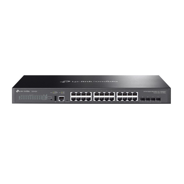 TP-LINK Omada SG5428X, Managed, L3, Gigabit Ethernet (10/100/1000), Rack-Einbau