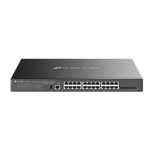 TP-LINK SG5428XMPP, Managed, L3, Gigabit Ethernet (10/100/1000), Power over Ethernet (PoE), Rack-Einbau